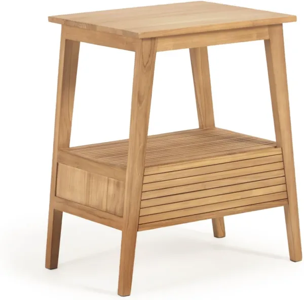 Kuveni, Badrumspall, natur, H80x70x50 cm, massivt trä