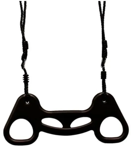 Nordic Play Trapezgunga svart m/ svart rep