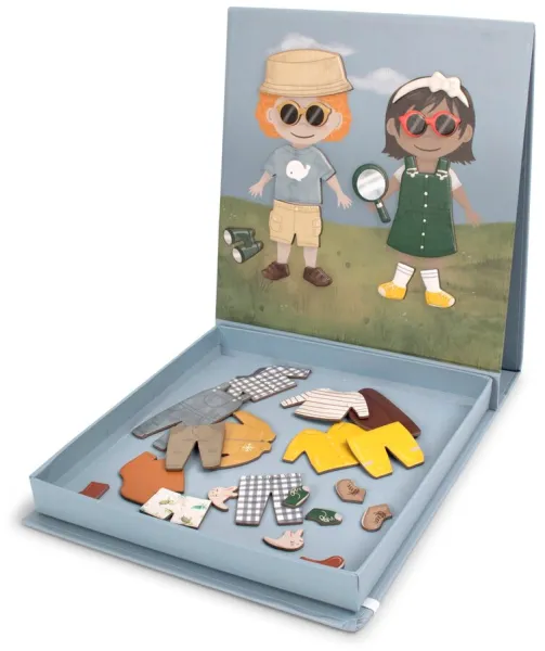 Magnetisk kläddocka - Klar för ditt äventyr