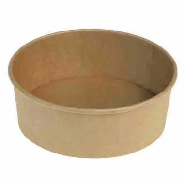 Salladsskål Catersource rund 750 ml Ø150 mm x 61 mm brun kraft med PE