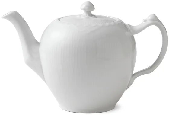 Royal Copenhagen Hvid Halvblonde tekanna med lock - 100 cl